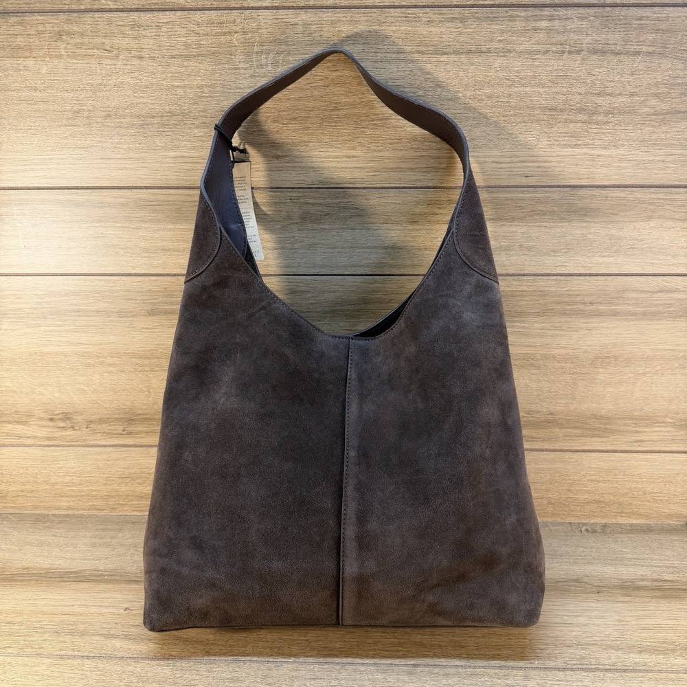 Margot Brown Suede Tote Minimalist